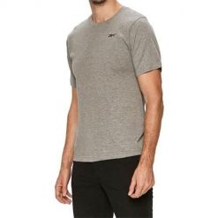 Koszulka sportowa męska Reebok Crew Neck. Brązowe buty sportowe męskie Reebok, bez zapięcia, na fitness i siłownię. Za 59.40 zł.