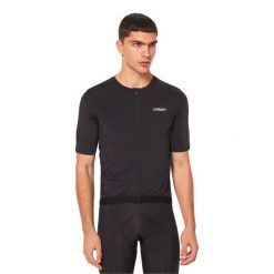 Koszulka Rowerowa Męska Oakley Point To Point Jersey T-shirt. Czarne koszulki sportowe męskie Oakley, m, bez wzorów, z jersey, bez kołnierzyka, bez ramiączek, trekkingowe. W wyprzedaży za 228.60 zł.
