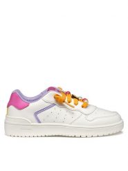 Geox Sneakersy J Washiba J45HXD 000BC C0563 S Biały. Białe buty sportowe dziewczęce Geox, bez wzorów, ze skóry, bez zapięcia. Za 169.99 zł.