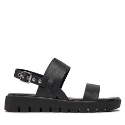 Sandały Call It Spring. Czarne sandały damskie Call it Spring, bez wzorów, bez obcasa, na płaskiej podeszwie, bez zapięcia. Za 169.99 zł.