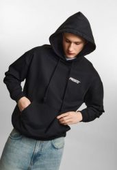 Bluza sportowa męska Prosto Wear The Street z kapturem. Czarne bluzy męskie Prosto., m, z aplikacjami, z bawełny, z kapturem. Za 275.99 zł.