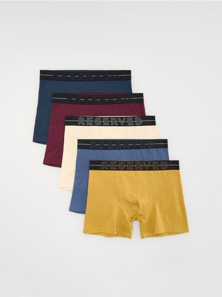 3 pack bokserek Long - bordowy. Czerwone bokserki męskie Reserved, l, bez wzorów. Za 99.99 zł.