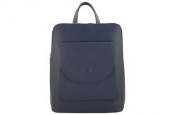 Plecak listonoszka 2w1 BARBERINI'S j. granatowy 800-41. Niebieskie plecaki damskie Barberinis, bez wzorów, ze skóry, casualowe. Za 259.99 zł.
