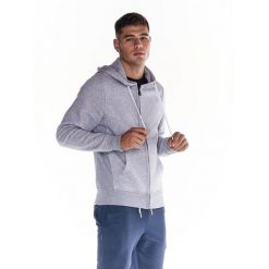 Męska bluza z kapturem i zamkiem błyskawicznym na całej długości Heavy Basic. Szare buty sportowe męskie LEONE 1947 APPAREL, z tkaniny, bez zapięcia, na fitness i siłownię. W wyprzedaży za 223.60 zł.