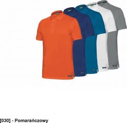 INDUSTRIAL STARTER IS-08185 - Koszulka polo CAPRI ze 100% bawełny - pomarańczowy L. Brązowe koszulki polo męskie INDUSTRIAL STARTER, l, bez wzorów, z bawełny, bez ramiączek. Za 67.09 zł.