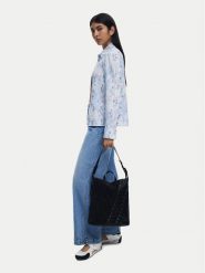 Desigual Torebka Patch Tango P 25WAKP12 Czarny. Czarne torebki do ręki damskie Desigual, bez wzorów, ze skóry, bez dodatków. Za 199.99 zł.