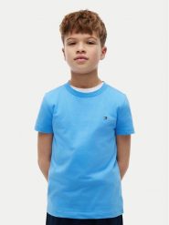 Tommy Hilfiger T-Shirt Essential KB0KB06879 D Niebieski jasny Regular Fit. Niebieskie t-shirty dla chłopców Tommy Hilfiger, bez wzorów, z bawełny, bez ramiączek. Za 109.99 zł.