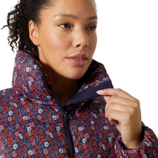 Damska kurtka puchowa Helly Hansen Jade. Niebieskie kurtki damskie Helly Hansen, bez wzorów, z puchu, bez kaptura. W wyprzedaży za 750.50 zł.