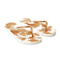 Japonki plażowe damskie Rip Curl Oceans Together 172. Białe klapki damskie Rip Curl, bez wzorów, sportowe, bez obcasa. Za 39.99 zł.