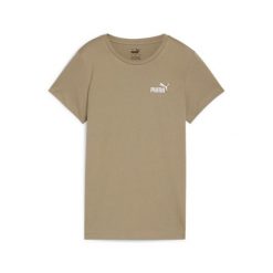 Puma Koszulka Ess+ Embroidery 84833167. Brązowe koszulki sportowe damskie Puma, s, bez wzorów, bez kołnierzyka, bez ramiączek. Za 67.99 zł.