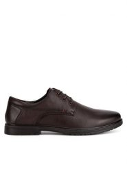 Sergio Bardi Półbuty MF1660-1Z Brązowy. Brązowe eleganckie półbuty Sergio Bardi, ze skóry, wizytowe, bez zapięcia. Za 299.99 zł.