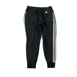 Second life - Damskie spodnie dresowe typu tapered czarne - Stan bardzo dobry. Czarne spodnie sportowe damskie Adidas, m, bez wzorów, z dresówki, do biegania. Za 122.16 zł.