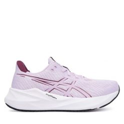 Buty do biegania Asics. Fioletowe obuwie sportowe damskie Asics, bez wzorów, do biegania. Za 329.99 zł.