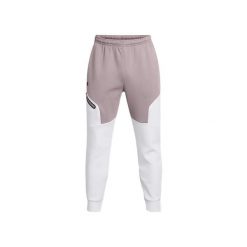 Under Armour Unstoppable Fleece Spodnie dresowe. Białe spodnie sportowe męskie Under Armour, xs, bez wzorów, z bawełny, na fitness i siłownię. Za 440.85 zł.
