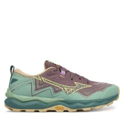 Buty do biegania Mizuno. Zielone buty sportowe męskie Mizuno, bez zapięcia, do biegania, mizuno wave. Za 629.99 zł.