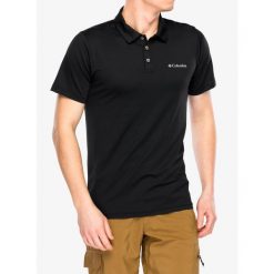 Koszulka polo męska Columbia Tech Trail Utility Polo. Czarne koszulki polo męskie Columbia, m, bez wzorów, bez ramiączek. Za 167.99 zł.