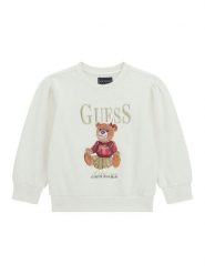 Guess Bluza K5BQ00 KAX74 Écru Regular Fit. Bluzy dla dziewczynek Guess, z aplikacjami, z bawełny, bez ramiączek, bez kaptura. Za 175.00 zł.
