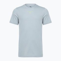 Koszulka treningowa męska PUMA Hyrox Volunteer Tee gray. Szare koszulki sportowe męskie Puma, m, bez wzorów, z materiału, bez kołnierzyka, bez ramiączek, na fitness i siłownię. Za 94.99 zł.