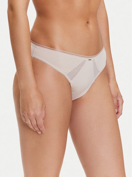 BOSS Figi klasyczne Pure 50545054 Beżowy. Brązowe figi damskie Boss, m, bez wzorów, z syntetyku. Za 99.99 zł.