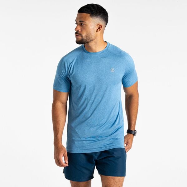 Męska koszulka trekkingowa Accelerate. Niebieskie koszulki sportowe męskie Dare 2b, m, bez wzorów, z tkaniny, bez kołnierzyka, bez ramiączek, trekkingowe. Za 127.20 zł.