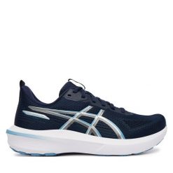 Buty do biegania Asics. Niebieskie obuwie sportowe damskie Asics, bez wzorów, do biegania. Za 589.99 zł.