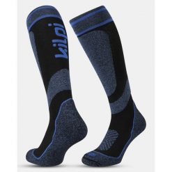 Uniseksowe skarpetki narciarskie do kolan Kilpi ANXO-U. Niebieskie skarpety damskie Kilpi, bez wzorów. Za 153.53 zł.