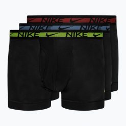 Bokserki męskie Nike Dri-FIT Ultra Stretch Micro Trunk 3 pary. Czarne bokserki męskie Nike, l, bez wzorów. Za 265.00 zł.
