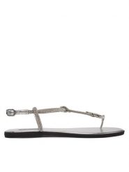 KARL LAGERFELD Sandały Olympia II KL87416 Srebrny. Szare sandały damskie KARL LAGERFELD, bez wzorów, z syntetyku, bez obcasa, na płaskiej podeszwie, bez zapięcia. Za 526.99 zł.