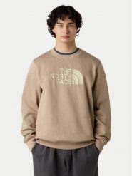 The North Face Bluza Drew Peak NF0A89EK Beżowy Regular Fit. Brązowe bluzy męskie The North Face, m, bez wzorów, z bawełny, bez kaptura. Za 269.99 zł.