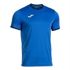 Koszulka piłkarska męska Joma 104494703. Niebieskie koszulki sportowe męskie Joma, m, bez wzorów, z poliesteru, bez kołnierzyka, bez ramiączek, na fitness i siłownię. Za 152.00 zł.