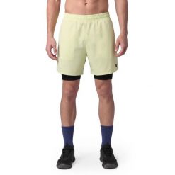 Męskie krótkie spodenki 2 w 1 do gry w padla Padel Siroko Score Lime. Zielone szorty męskie SIROKO, m, bez wzorów, z materiału. Za 260.00 zł.