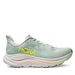 Buty do biegania Hoka. Zielone obuwie sportowe damskie HOKA, bez wzorów, do biegania. Za 719.99 zł.