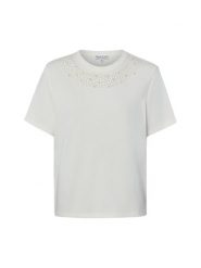 Marie Lund Koszulka Kobiety Bawełna (100%) biały, XXL. Białe koszulki sportowe damskie Marie Lund, xxl, bez wzorów, z bawełny, bez kołnierzyka, bez ramiączek. Za 99.95 zł.