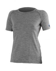 Damska koszulka merino ALEA. Szare t-shirty damskie LASTING, m, bez wzorów, z dzianiny, bez kołnierzyka. Za 375.25 zł.
