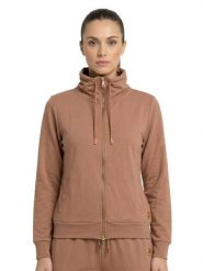Elegancka damska bluza z zamkiem błyskawicznym. Czarne bluzy damskie LEONE 1947 APPAREL, m, bez wzorów, bez kaptura, na fitness i siłownię. Za 412.58 zł.