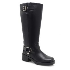 Kozaki Jenny Fairy. Czarne kozaki damskie Jenny Fairy, bez obcasa, na płaskiej podeszwie. Za 137.99 zł.