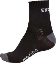 Skarpety Endura Baabaa Merino (podwójne opakowanie). Czarne skarpety męskie ENDURA, bez wzorów, z wełny. Za 251.99 zł.