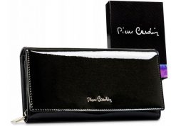 Portfel czarny Pierre Cardin [DH] 05 LINE 106. Czarne portfele damskie bez wzorów, ze skóry. Za 65.00 zł.