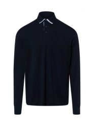 James koszulka polo z długim rękawem Mężczyźni Bawełna niebieski, XXXL. Niebieskie bluzki z długim rękawem męskie James, m, bez wzorów, z bawełny, eleganckie, bez kołnierzyka. Za 199.95 zł.