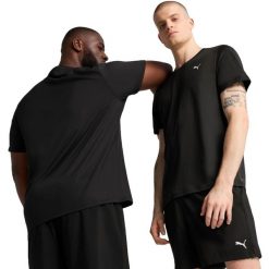 Koszulka Puma M Tad Essentials Solid Cat Tee Lc Small, Mężczyźni. Czarne koszulki sportowe męskie Puma, m, bez wzorów, bez kołnierzyka, bez ramiączek, na fitness i siłownię. Za 190.00 zł.