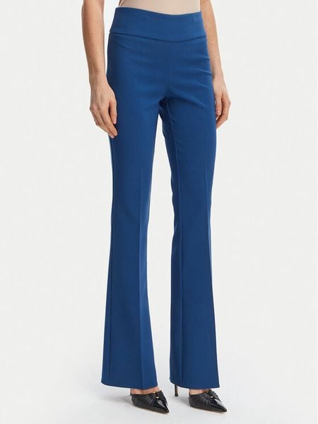 Rinascimento Spodnie materiałowe CFC0127876003 Niebieski Slim Fit. Niebieskie spodnie materiałowe damskie Rinascimento, s, bez wzorów, z materiału. Za 336.99 zł.