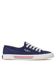 Pepe Jeans Tenisówki Brady W Basic PLS31287 Granatowy. Niebieskie trampki i tenisówki damskie Pepe Jeans, bez wzorów, z jeansu, bez zapięcia. Za 159.99 zł.