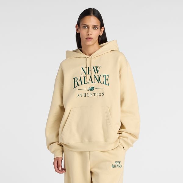 Bluza damska New Balance WT61U6QSABC - żółta. Żółte bluzy damskie New Balance, xl, bez wzorów, z bawełny, bez kaptura. Za 299.99 zł.