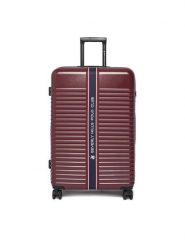 Beverly Hills Polo Club Walizka duża CEO-BHPC-L-007-08-BURGUNDY Bordowy. Czerwone walizki męskie Beverly Hills Polo Club, bez wzorów, z tworzywa sztucznego, duże. Za 399.99 zł.