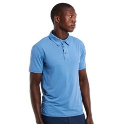 Polo Protest Prtcanei. Niebieskie koszulki polo męskie Protest, m, bez wzorów, z materiału, bez ramiączek. Za 224.00 zł.