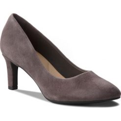 Półbuty CLARKS - Calla Rose 261360484 Dark Grey Suede. Półbuty damskie marki Clarks. W wyprzedaży za 199.00 zł.