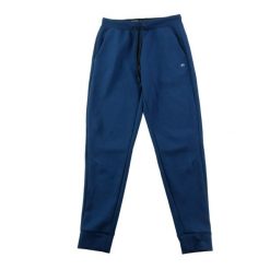 Second life - Spodnie dresowe męskie Fusion Knit Joggers niebieskie - Stan dobry. Niebieskie spodnie sportowe męskie RUSSEL ATHLETIC, m, bez wzorów, z dresówki, na fitness i siłownię. Za 98.56 zł.