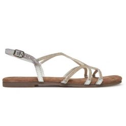 Obuwie damskie Gioseppo GILMANTON Black (75468-P-Black). Szare sandały damskie Gioseppo, bez wzorów, bez obcasa, bez zapięcia. Za 239.00 zł.