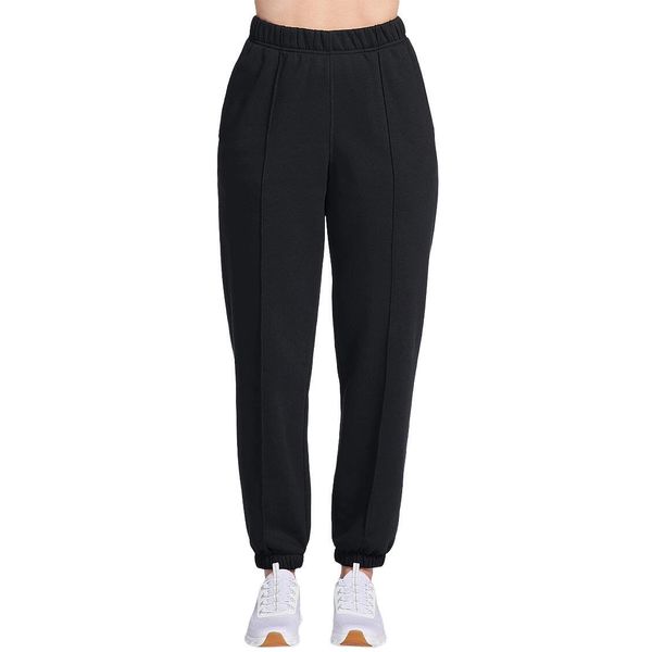 Spodnie damskie Skechers Delight Jogger. Czarne obuwie sportowe damskie Skechers, bez wzorów, z bawełny, na fitness i siłownię. Za 290.00 zł.