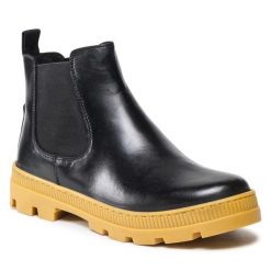 Sztyblety Lasocki. Czarne botki damskie Lasocki, bez obcasa, na płaskiej podeszwie, bez zapięcia. Za 249.99 zł.